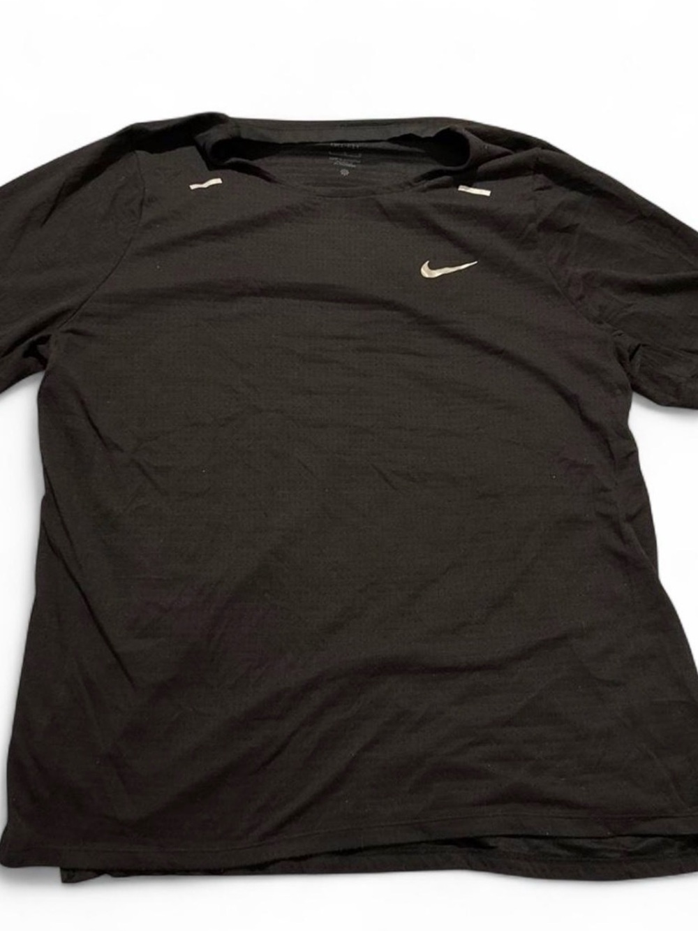 Nike Black Short-Sleeve Performance Tee with Swoosh
